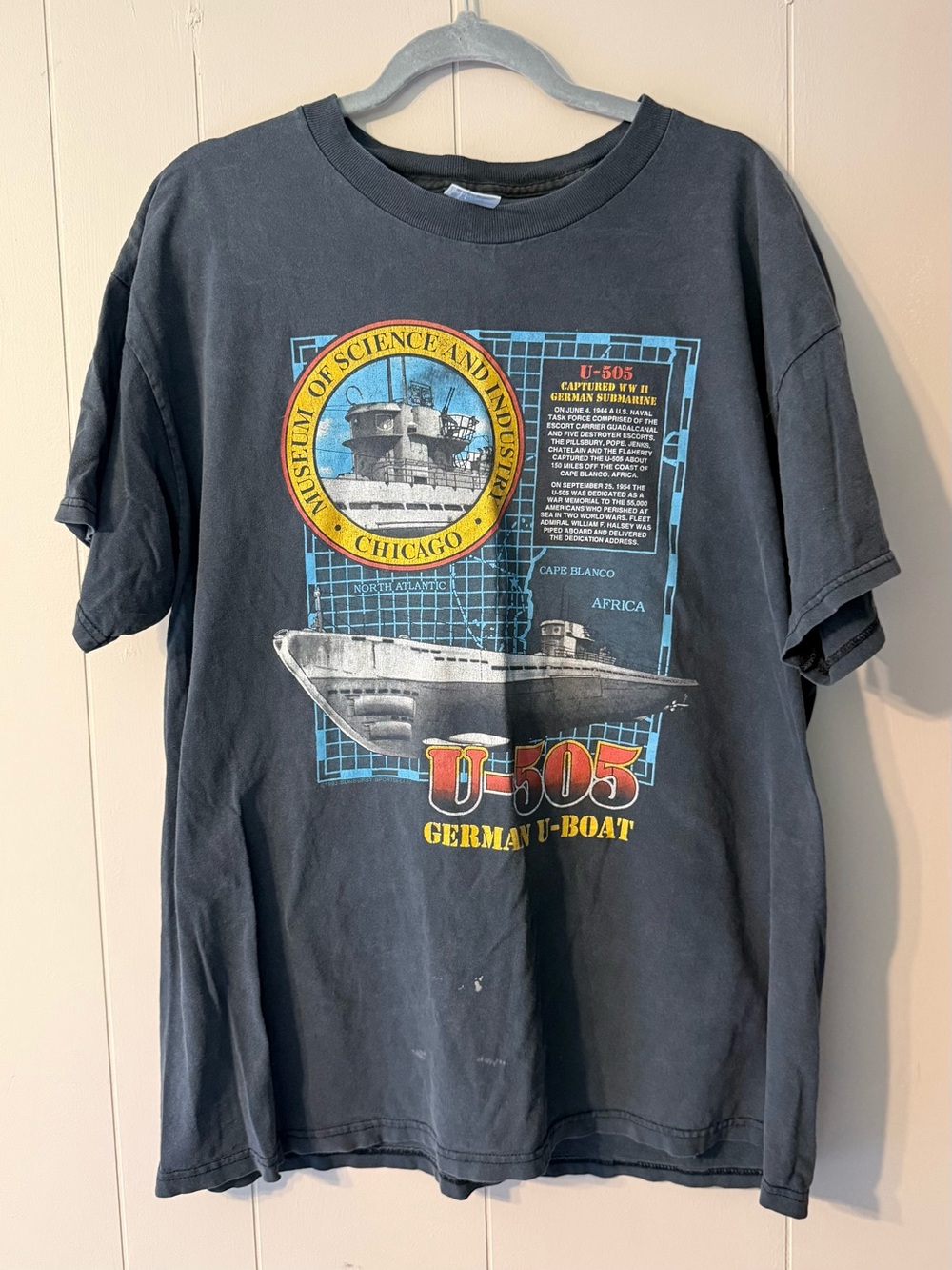 Vintage 1993 U-505 German U-Boat Museum of Science & Industry Chicago T-Shirt